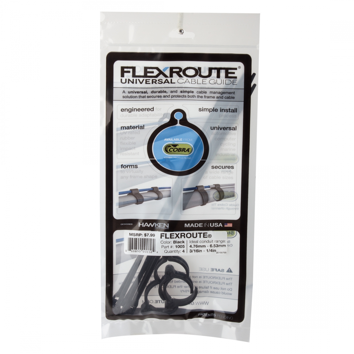 FlexRoute Clips & Ties
