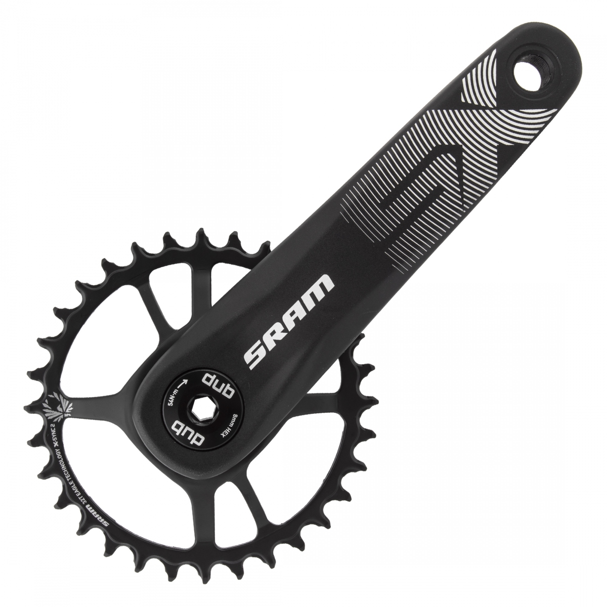 CRANKSET SRAM SX EAGLE 170x32 DM DUB XSYNC2 STL w/oCUPS BK 12s