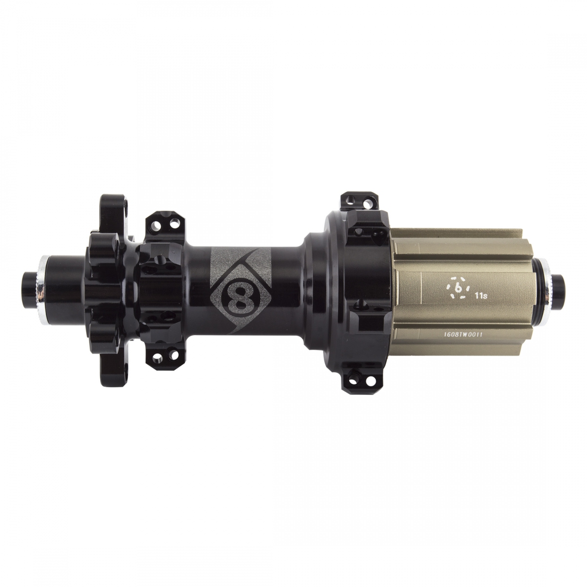 HUB RR OR8 RD1110 ELITE QR 6B 24x135 11s CASS CPY SB BK NO SKEWER STRAIGHT PULL