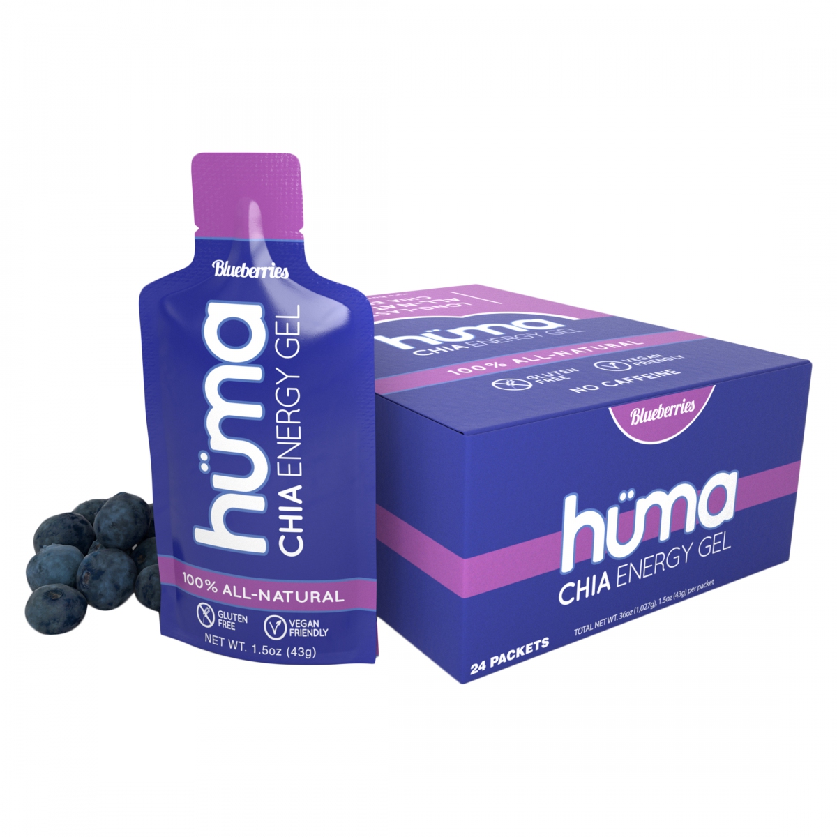 Huma Chia Energy Gel Box of 24